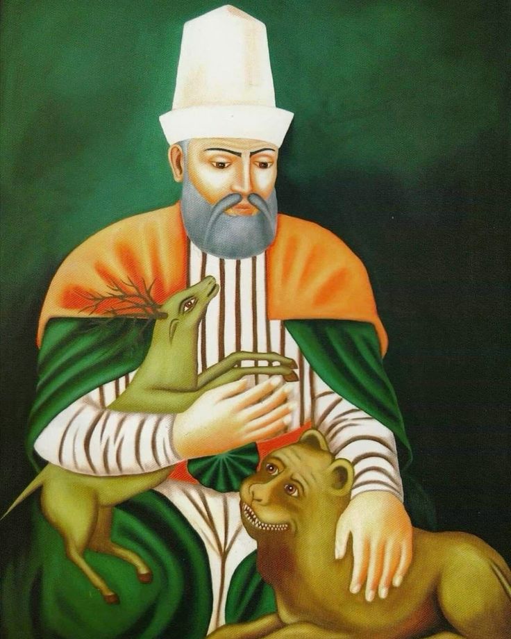 Hünkâr Hacı Bektaş Veli, geleneksel tasvir